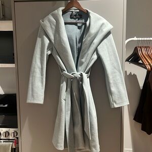 Zara hooded belted jacket